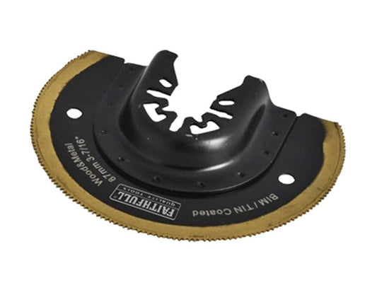 Multi-Functional Tool Bi-Metal Radial Saw TiN Coated Blade 87mm, Faithfull