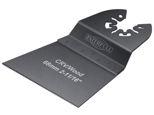 Multi-Function Tool CrV Flush Cut Wood Blade Side Set 68mm (Pack 5), Faithfull