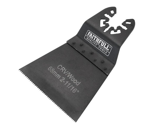 Multi-Function Tool CrV Flush Cut Wood Blade Side Set 68mm, Faithfull