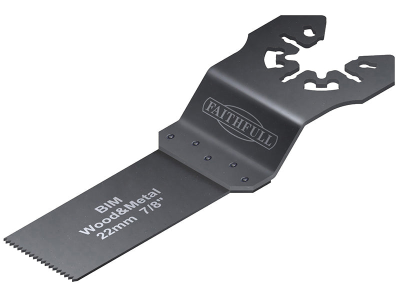 Multi-Functional Tool Flush Cut Wood/Bi-Metal Blade 22mm (Pack 5), Faithfull