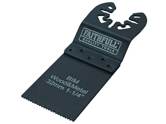 Bi-Metal Flush Cut Wood/Metal Blade 32mm, Faithfull