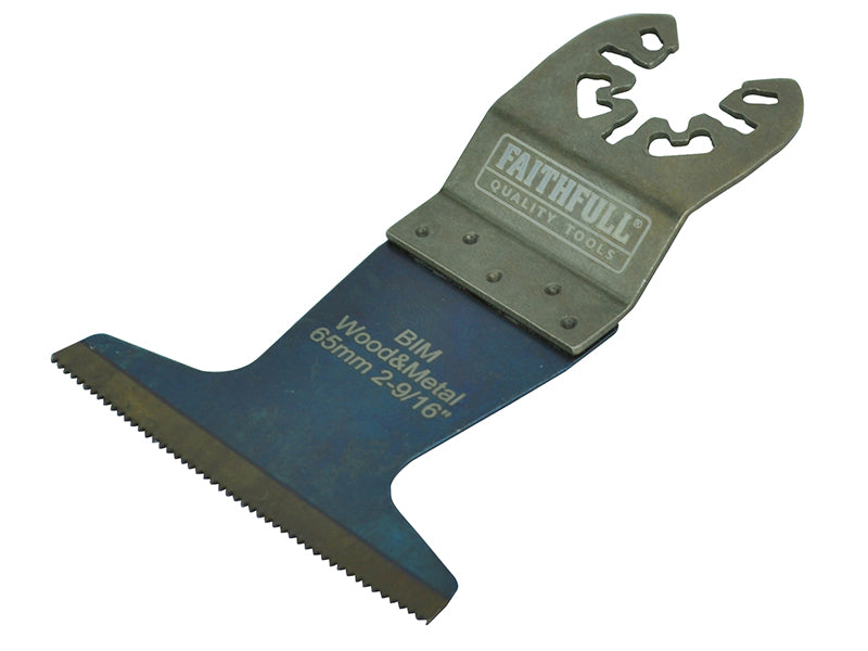 Premium Arc Cut Wood & Metal Bi-Metal Blade 65mm, Faithfull