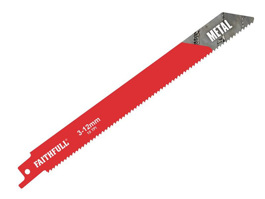 S1118BF Sabre Saw Blade Metal 200mm 10 TPI (Pack of 5), Faithfull