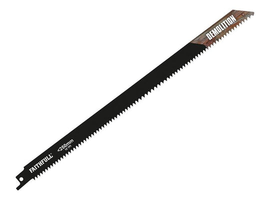 S1120HF Bi-Metal Sabre Saw Blade Demolition 300mm 10 TPI (Pack 5), Faithfull