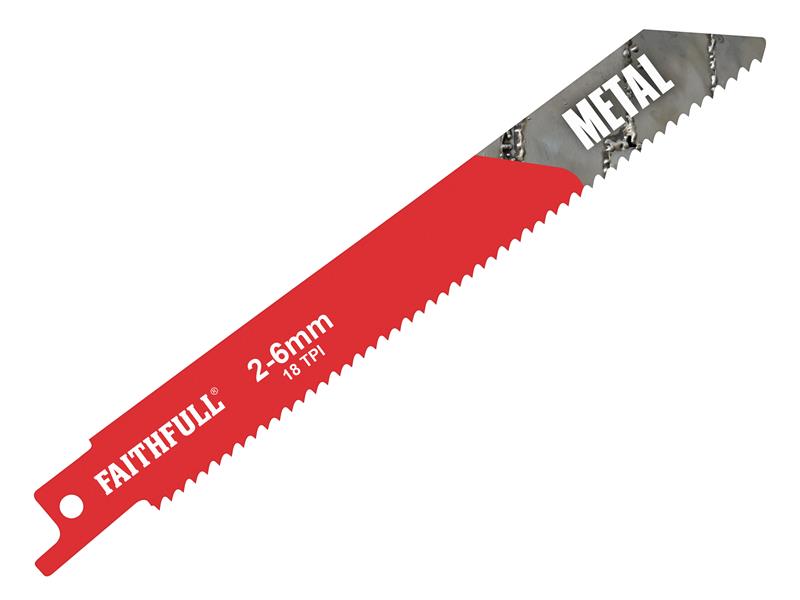 S918E Sabre Saw Blade Metal 150mm 18 TPI (Pack of 5), Faithfull