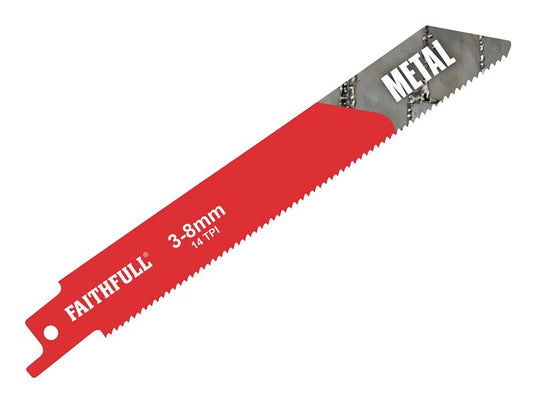 S922BF Sabre Saw Blade Metal 150mm 14 TPI (Pack of 5), Faithfull