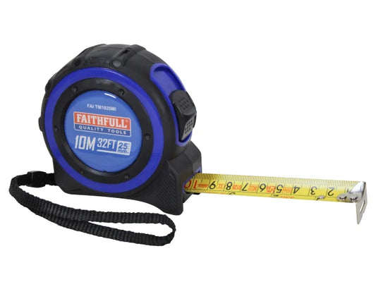 Trade Tape Measure 10m/33ft (Width 25mm), Faithfull