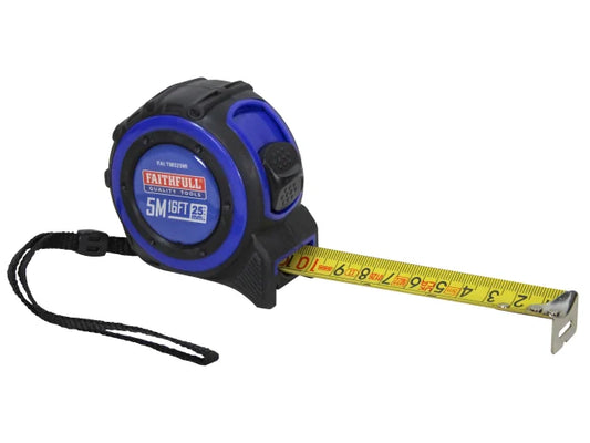 Trade Tape Measure 5m/16ft (Width 25mm), Faithfull