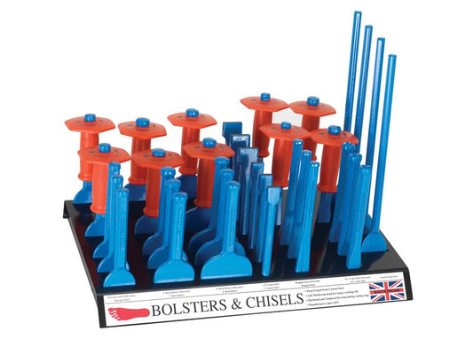 35 Bolsters and Chisels Stand with Stock, Footprint