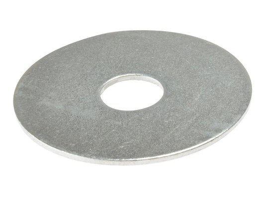 Flat Mudguard Washers ZP M12 x 50mm Bag 10, ForgeFix