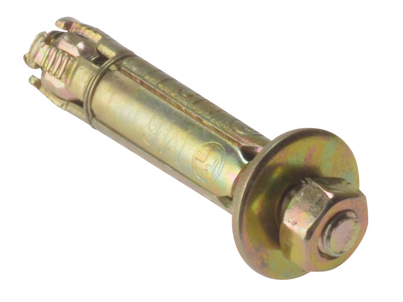 Masonry Anchor Bolt Projecting ZYP M6 x 60mm Bag 10, ForgeFix