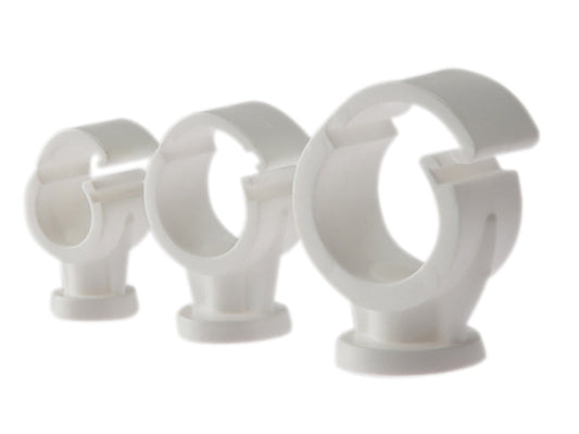 Pipe Clip Single Cliplock 22mm Box 100, ForgeFix