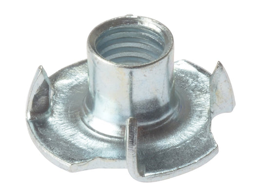 Pronged T Nuts ZP M8 Bag 10, ForgeFix