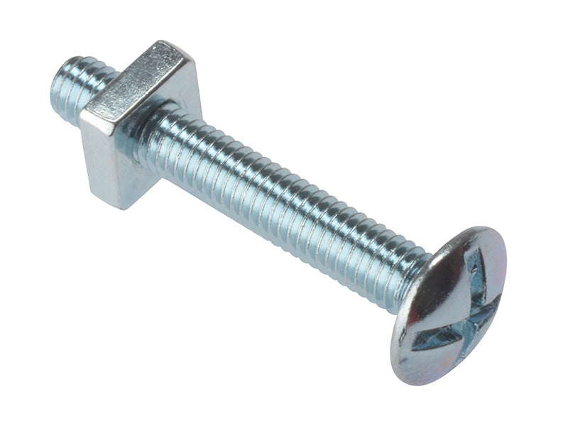 Roofing Bolt ZP M6 x 80mm Bag 25, ForgeFix