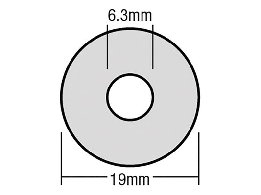 TechFast Bonded EPDM Washer 6.3 x 19mm Box 100