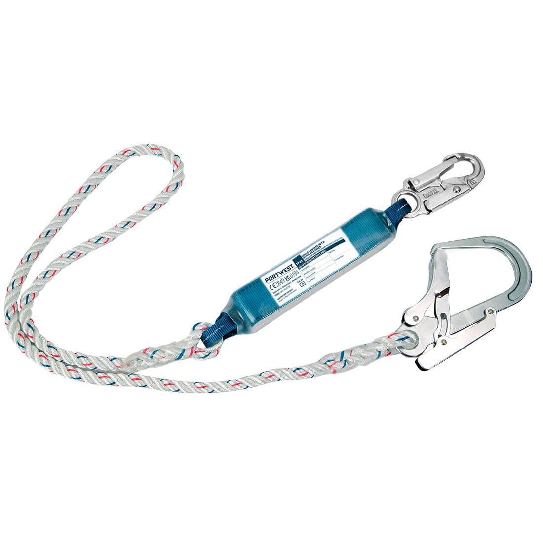 Single 1.8m Lanyard With Shock Absorber, Morgans PW