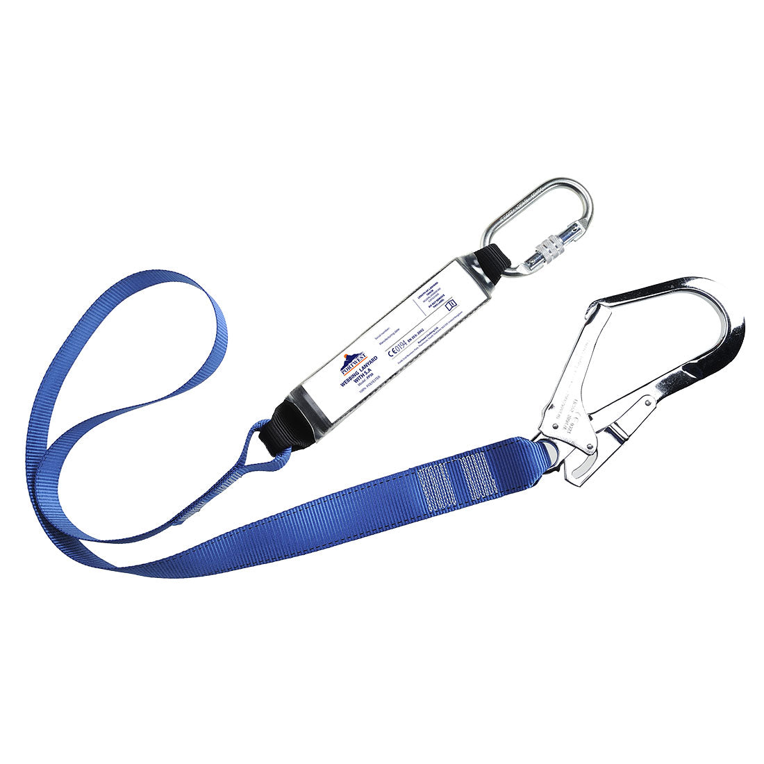 Single Webbing 1.8m Lanyard With Shock Absorber, Morgans PW