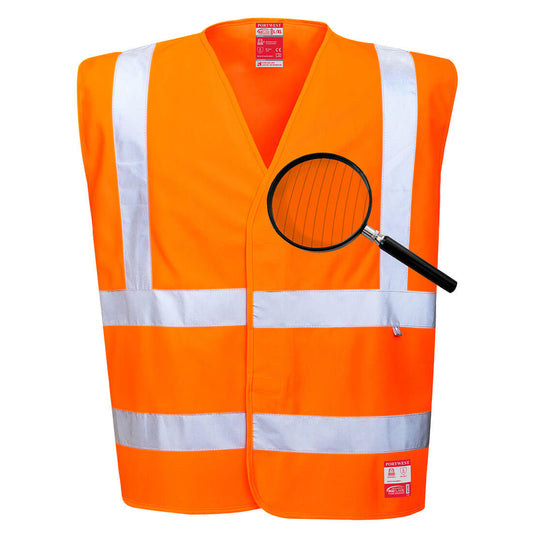 Hi-Vis Anti Static Vest - Flame Resistant, Morgans PW