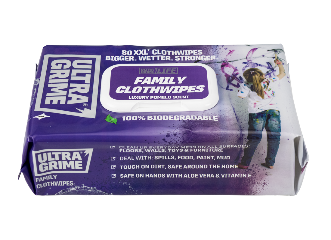 Ultra Grime Family Wipes 80 Pack, MorgansOsw