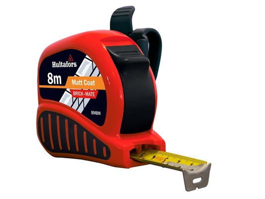 BM8M Brick-Mate Pocket Tape 8m (Width 25mm) (Metric only), Hultafors