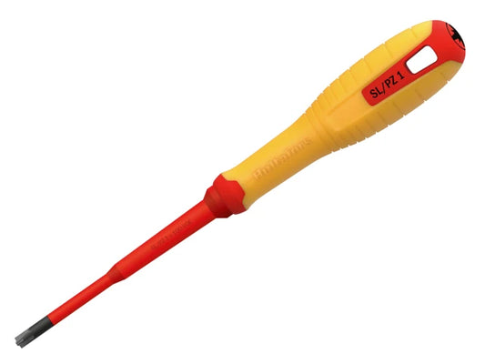 VDE PlusMinus Screwdriver SL/PZ1 x 100mm, Hultafors