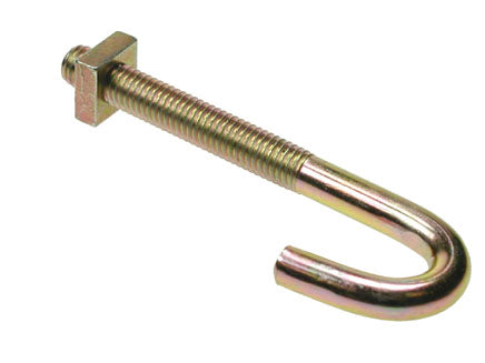 M8 Zinc & Yellow Passivate Hook Bolts & Nuts, Morgans OJ