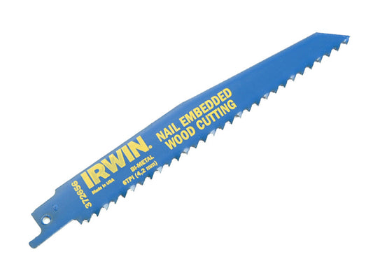 Sabre Saw Blade 956R 225mm Nail Embeded Wood Pack of 5, IRWIN®