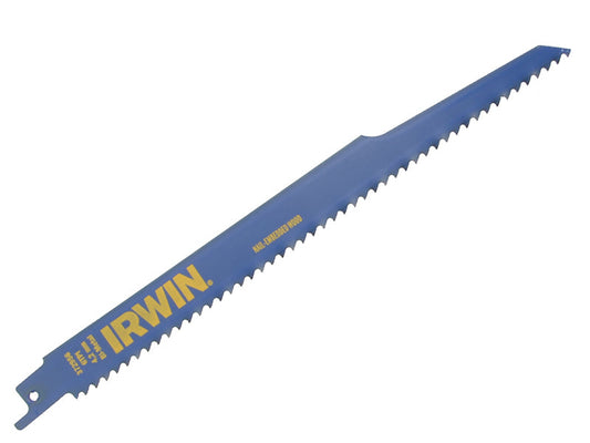 Sabre Saw Blade Nail Embedded Wood 956R 225mm Pack of 2, IRWIN®