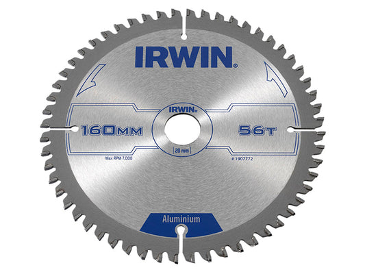 Professional Aluminium Circular Saw Blade 160 x 20mm x 56T TCG, IRWIN®
