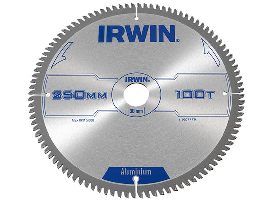 Professional Aluminium Circular Saw Blade 250 x 30mm x 100T TCG, IRWIN®