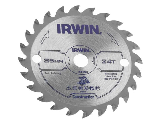 General Purpose Saw Blade 85 x 10mm x 24T ATB, IRWIN®