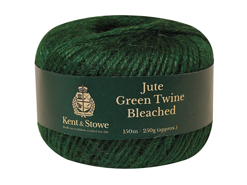 Jute Twine Bleached Green 150m (250g), Kent & Stowe