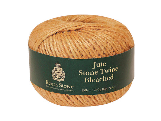 Jute Twine Bleached Stone 150m (250g), Kent & Stowe
