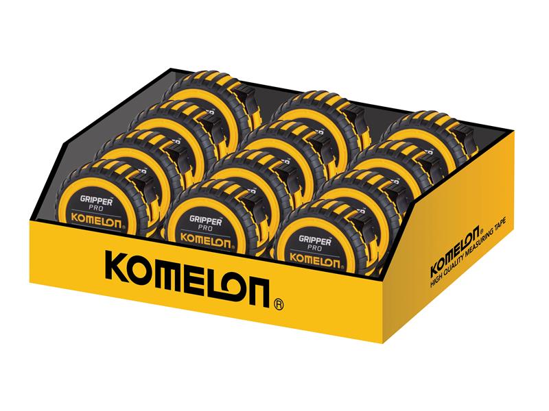 Gripper™ Tape 5m/16ft (Width 19mm) Display of 12, Komelon