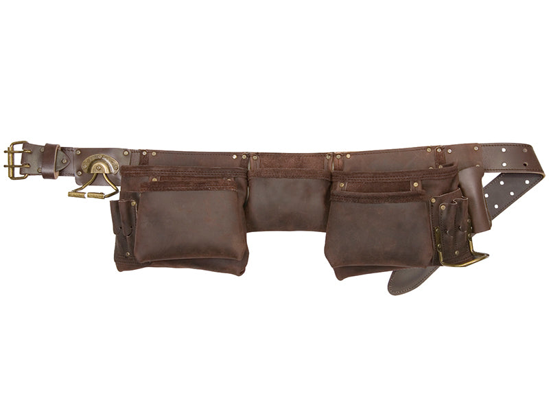 19427 Oiled Leather Construction Apron 12 Pocket, Kuny's