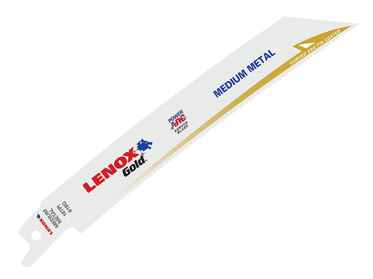 618GR Gold® Metal Cutting Reciprocating Saw Blades 150mm 18 TPI (Pack 5), LENOX
