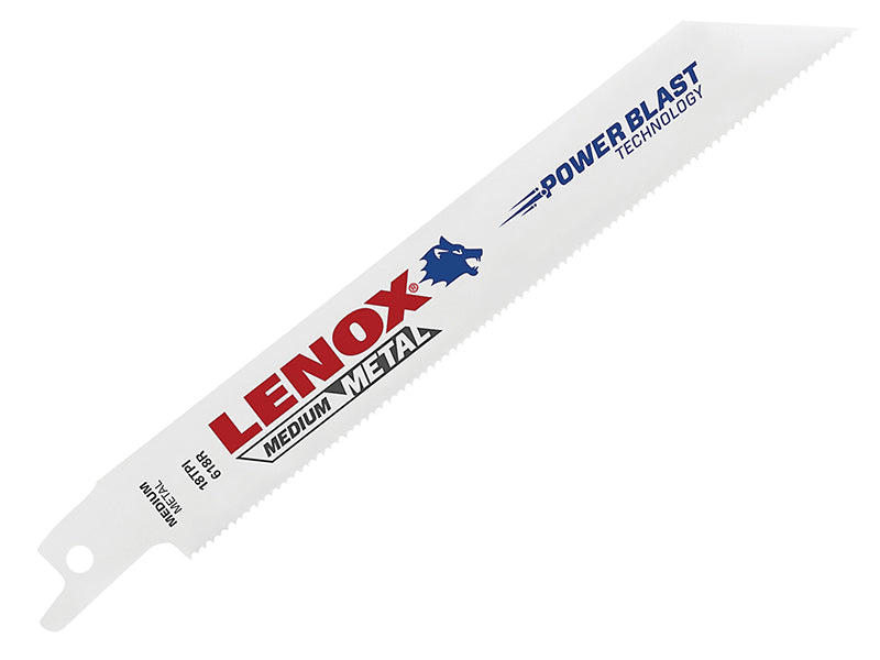 20566-618R Metal Cutting Reciprocating Saw Blades 150mm 18 TPI (Pack 5), LENOX