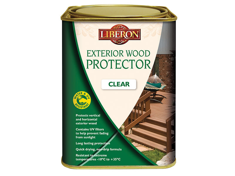 Exterior Wood Protector Clear 2.5 litre, Liberon