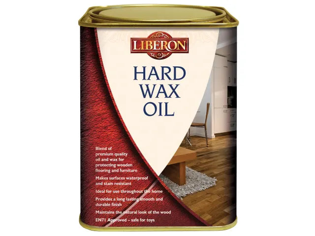 Hard Wax Oil Clear Satin 1 litre, Liberon