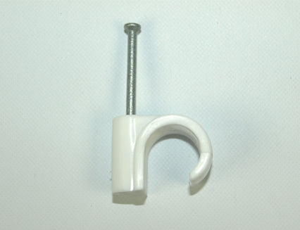 UF White Masonry Nail Pipe Clip, Morgans OJ