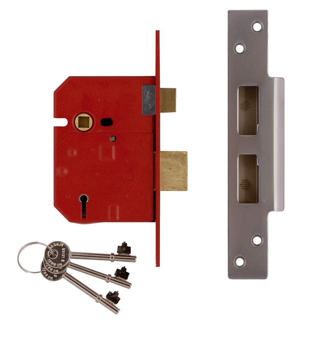 5 Lever Mortice Dead Lock BS3621, Morgans OJ