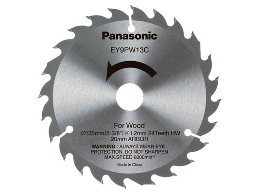 EY9PW13C32 Wood Cutting TCT Blade 135 x 20mm x 24T, Panasonic