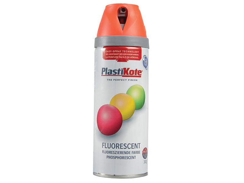Twist & Spray Fluorescent Orange 400ml, PlastiKote