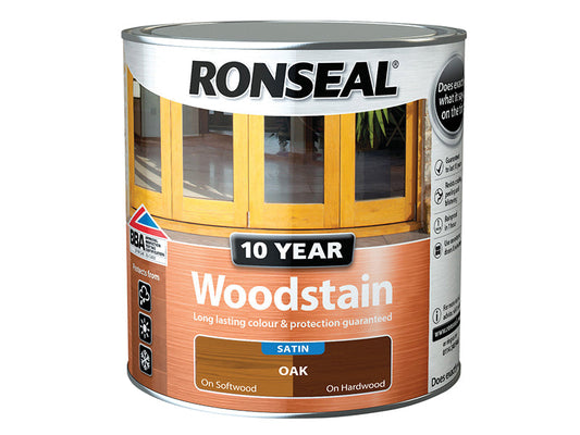 10 Year Woodstain Oak 750ml, Ronseal