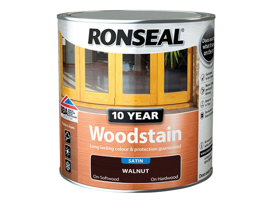 10 Year Woodstain Walnut 750ml, Ronseal