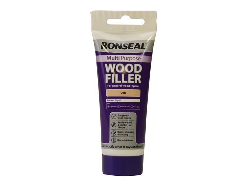 Multipurpose Wood Filler Tube Oak 100g, Ronseal