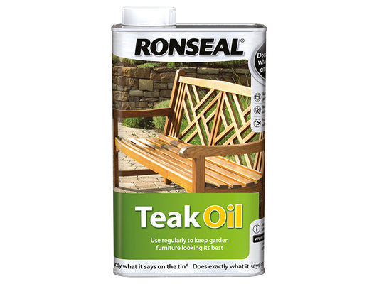 Garden Furniture Teak Oil Can 500ml, Ronseal