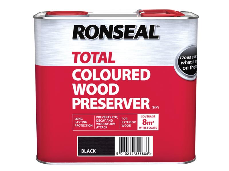 Trade Total Wood Preserver Black 2.5 litre, Ronseal