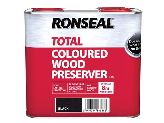Trade Total Wood Preserver Black 2.5 litre, Ronseal