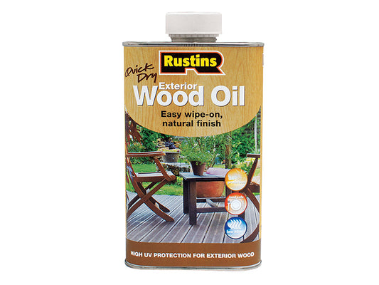 Exterior Wood Oil 500ml, Rustins